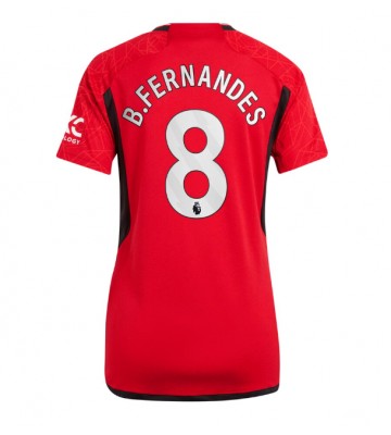 Manchester United Bruno Fernandes #8 Hemmatröja Dam 2023-24 Kortärmad